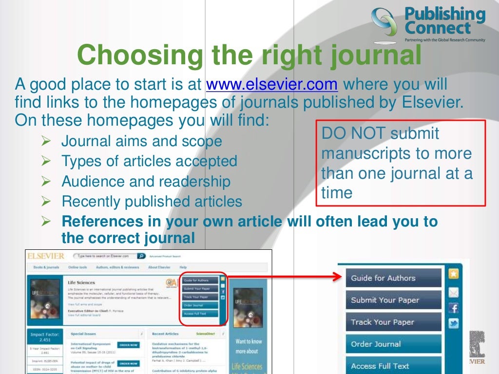How to improve the quality of our journals and of your manuscript (pu…