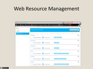 Web Resource Management
 