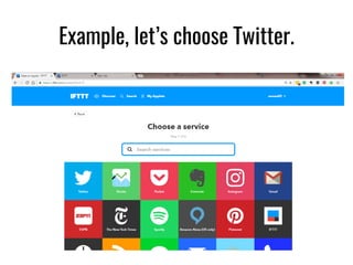 [Tutorial ]How to Use IFTTT Applets | PDF