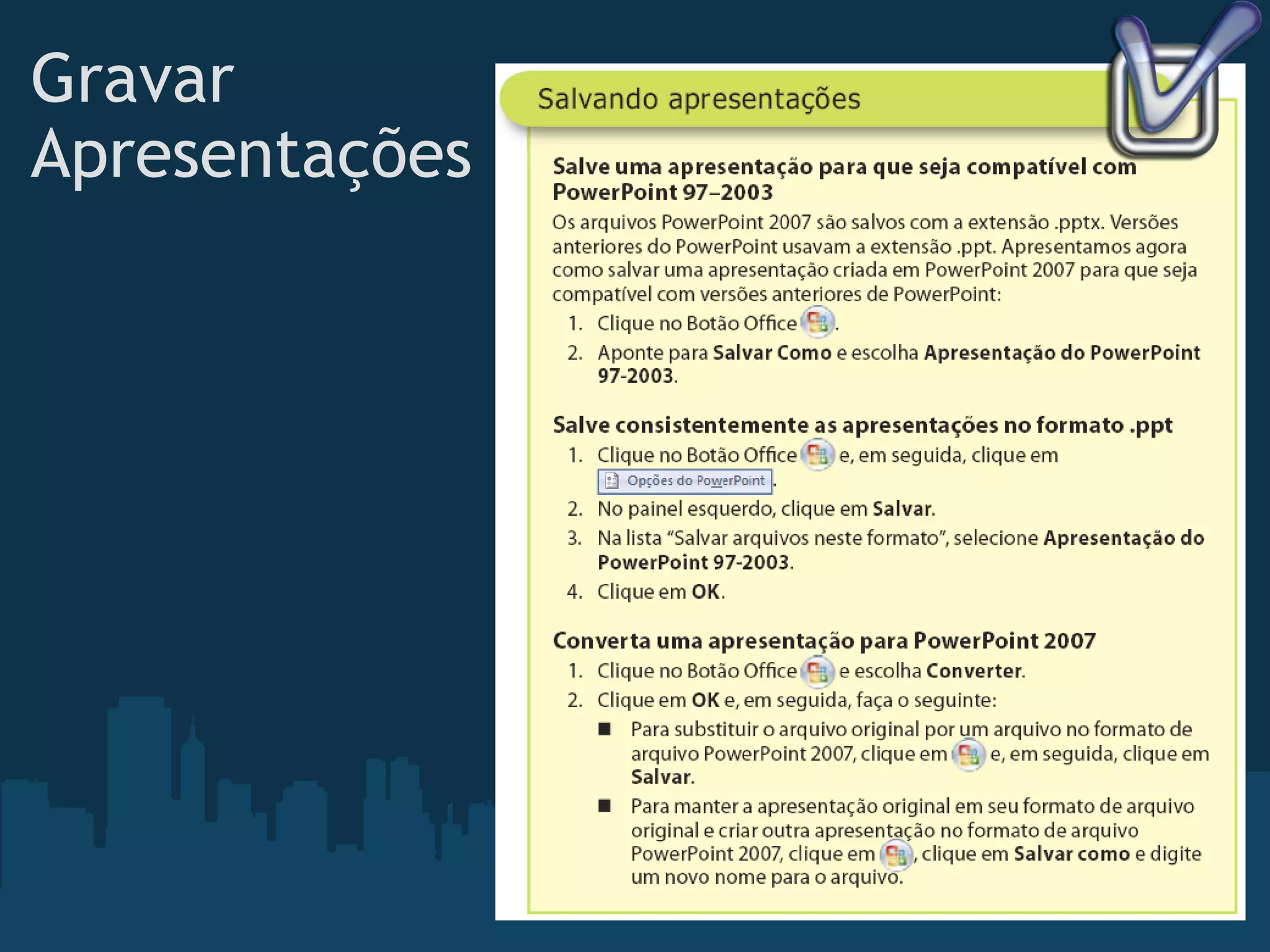 Gravar Apresentações 