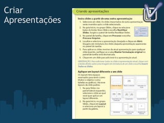 Criar Apresentações 