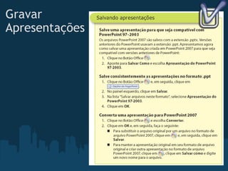 Gravar Apresentações 