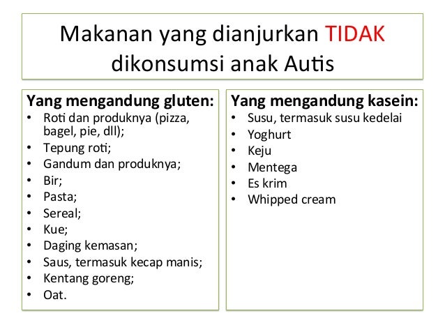 Nutrisi untuk Autis Nutrisi untuk Autis