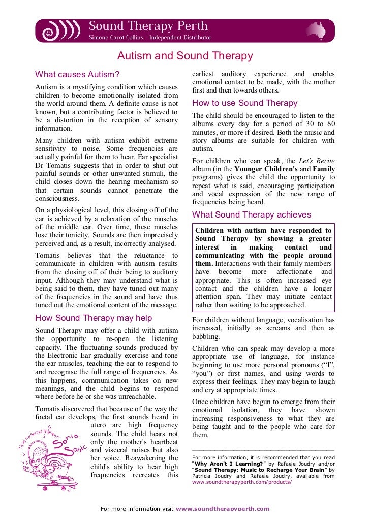 Autism & Sound Therapy