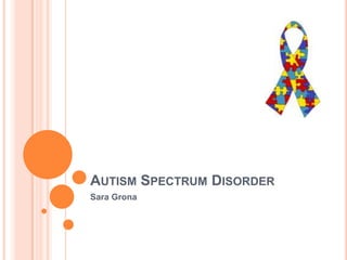 Autism Spectrum Disorder Sara Grona 