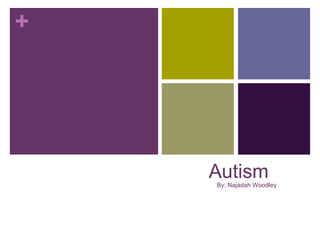 +

Autism
By: Najadah Woodley

 