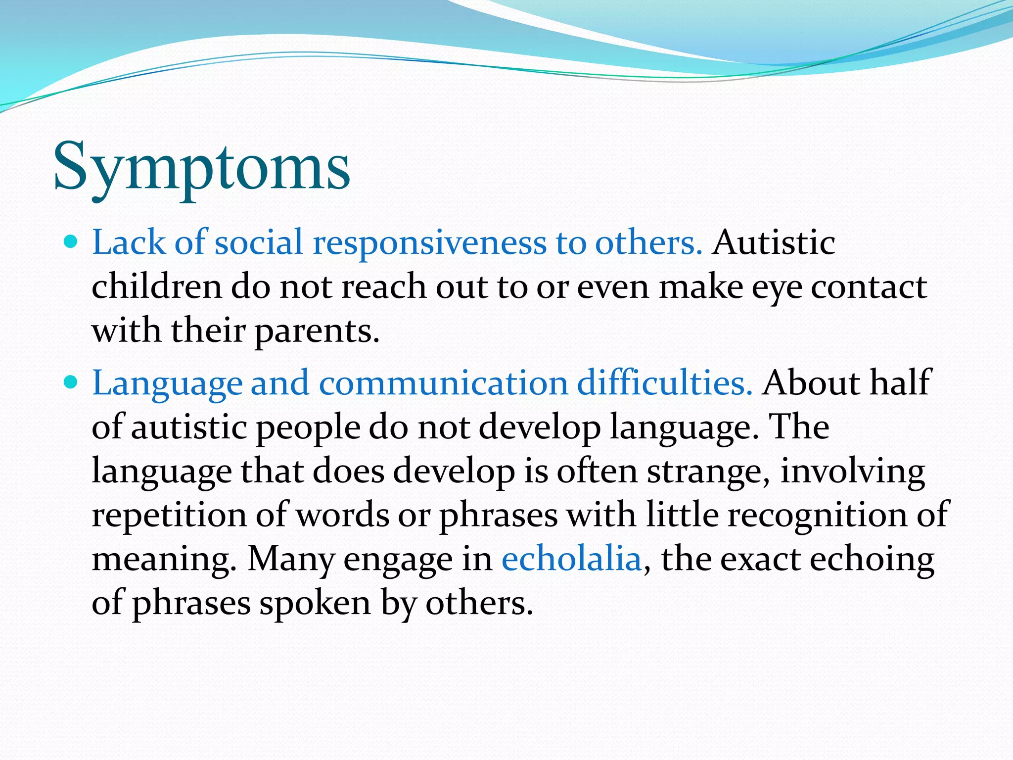 Autism presentation | PPT