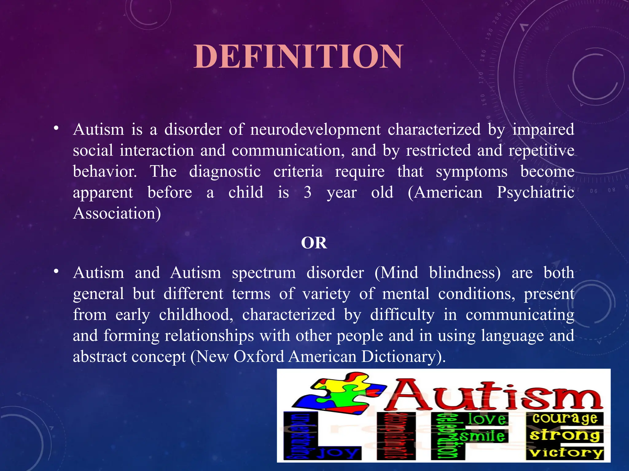 Childhood and adolescent psychiatry and Autism | PPTX