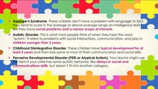 Autism spectrum disorder in psychopathology | PPTX