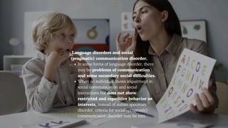 Development Communication Disorder Autism Spectrum Disorder (ASD)- A Developmental Disorder | PDF