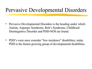 Autism Overview | PPT