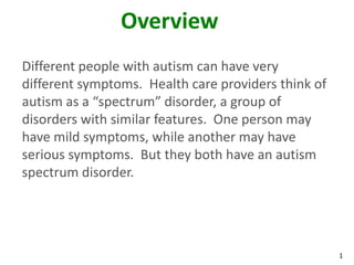 Autism Spectrum Disorder | PPTX