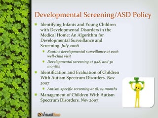 Autism Spectrum Disorders: Making AAP Policy and the Toolkit Work for ...