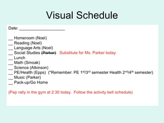 Visual Schedule 