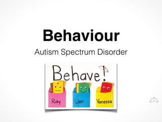Behaviour
Autism Spectrum Disorder
 
