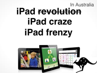 In Australia
iPad revolution
       



   iPad craze
  iPad frenzy
 