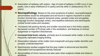 Autism and dev disorders