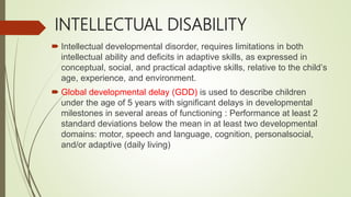 Autism and dev disorders