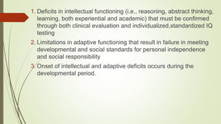 Autism and dev disorders