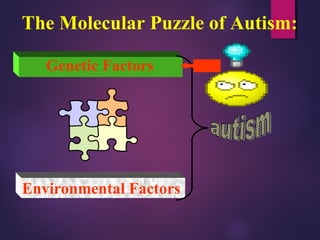 The Molecular Puzzle of Autism:
Genetic Factors
Environmental Factors
 