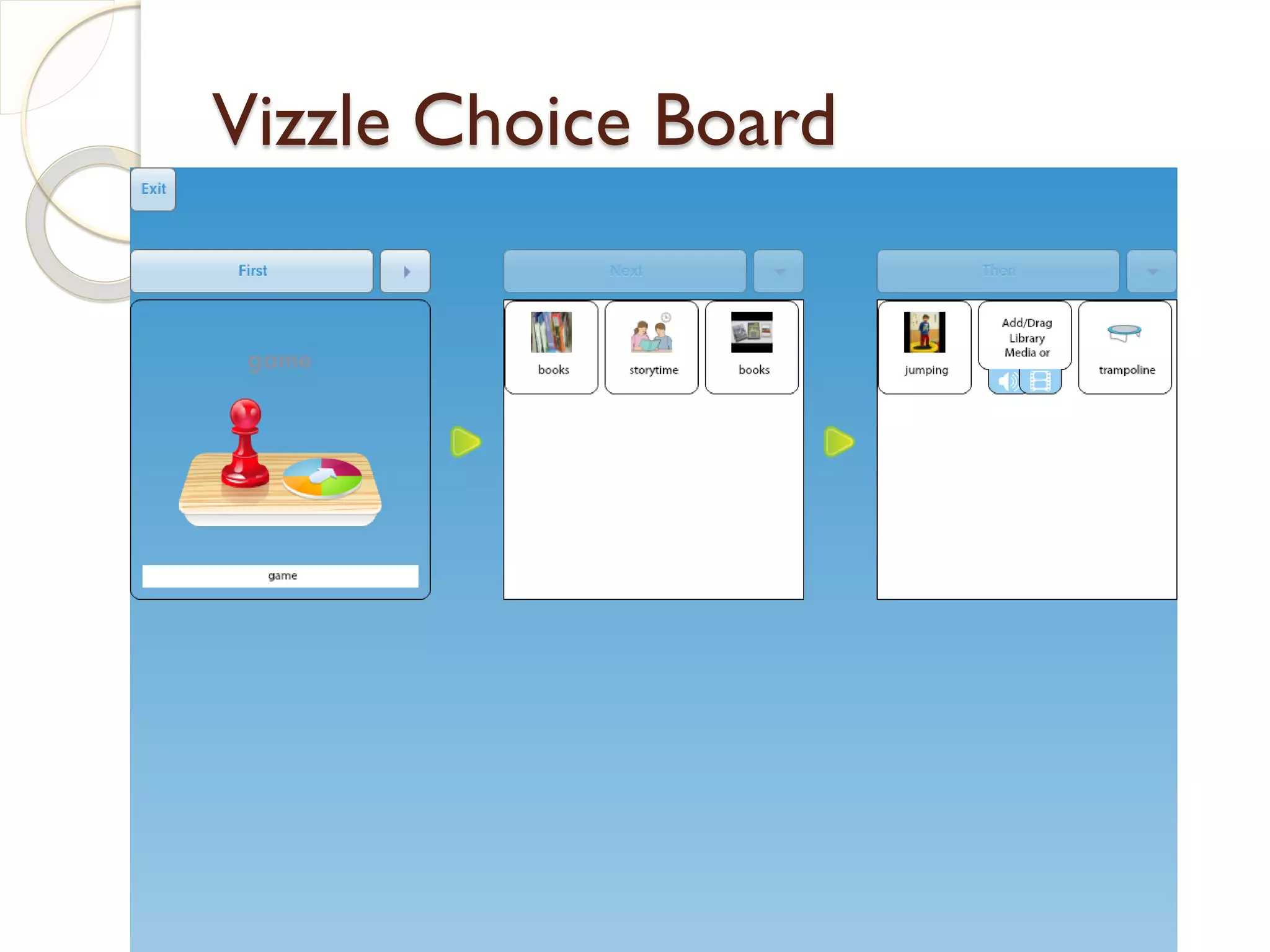Vizzle Choice Board
 