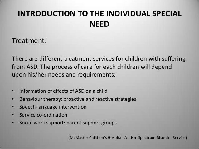 Sample case study of a child with autism picture