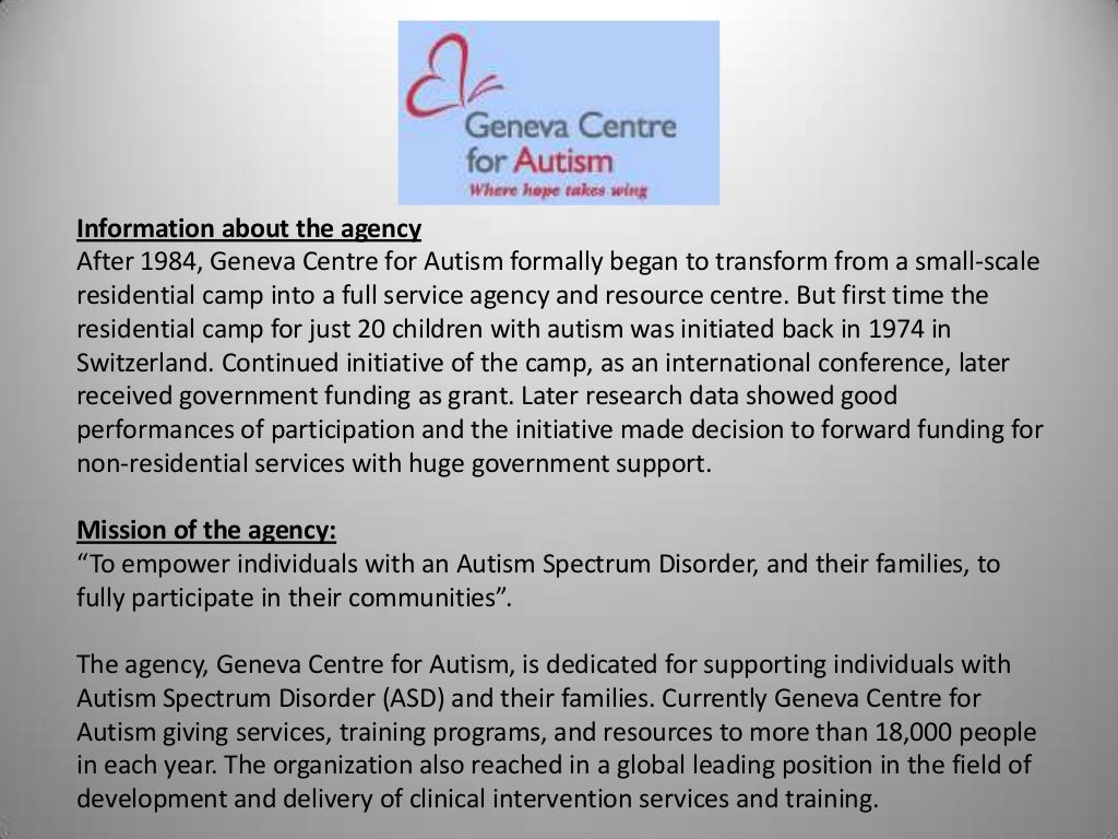 case study examples autism