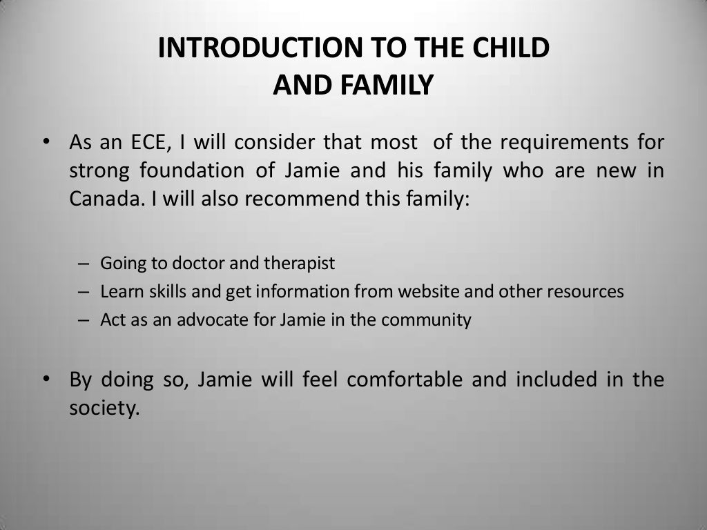 Autism case study examples image