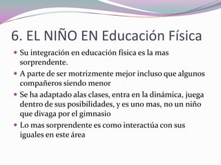 3. TRABAJO CON LA LOGOPEDAAl llegar ningún tipo de intención comunicativaMetodología variada dependiendo de varios factoresPictogramas, símbolos gráficos, fotos, Lenguaje bimodal(este  es el asm funciona y utilizado hoy en dia con el)Se trabajan hábitos y rutinas en actividades cortasHoy en día se comunica gestualmente y  articula ya varias palabras, no controla la voz pero si las silabasEntonación aguda y poco control del tono de vozObjetivo principal : que se comunique
