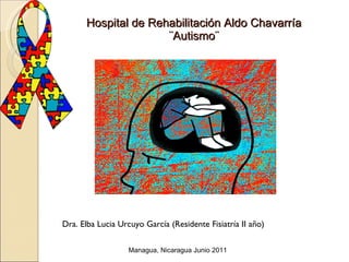 Hospital de Rehabilitación Aldo Chavarría ¨Autismo¨ Dra. Elba Lucia Urcuyo García (Residente Fisiatría II año) Managua, Nicaragua Junio 2011 