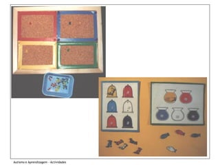 Autismo e Aprendizagem - Actividades
 