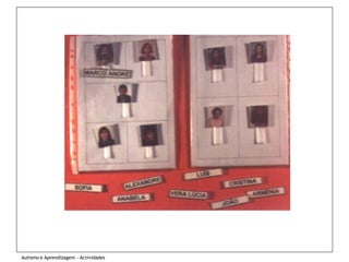 Autismo e Aprendizagem - Actividades
 