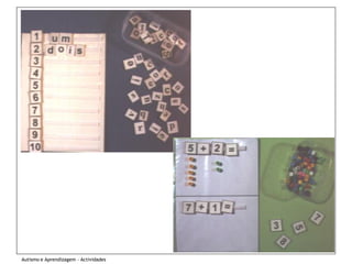 Autismo e Aprendizagem - Actividades
 