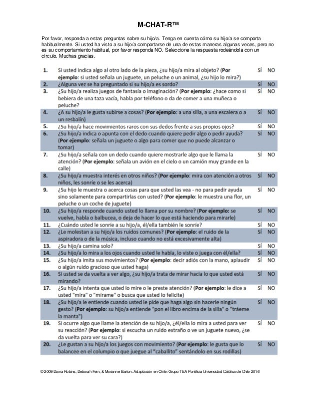 Printable Mchat Printable Mchat