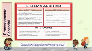 Processamento
Sensorial
 