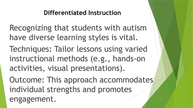 Overview of effective teaching strategies for children with Autism | PPTX