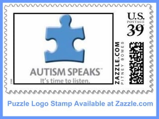Puzzle Logo Stamp Available at Zazzle.com   
