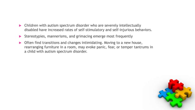 Autism spectrum disorder | PPT
