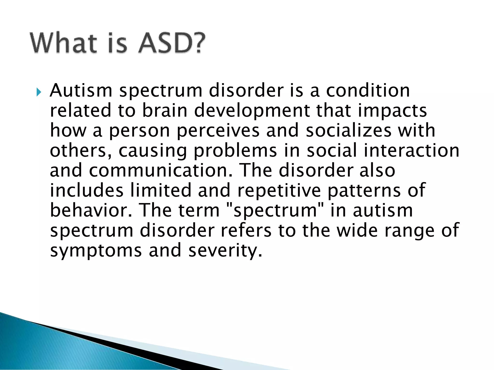 Autism spectrum disorder | PDF
