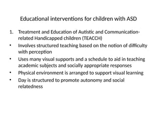 Autism spectrum disorder in depth for higher teaching | PPTX