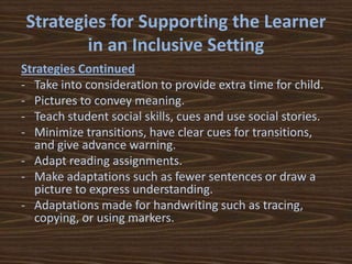 Autism spectrum disorders | PPTX