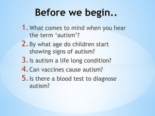 Comprehensive Overview of Autism Spectrum Disorders: Diagnosis ...