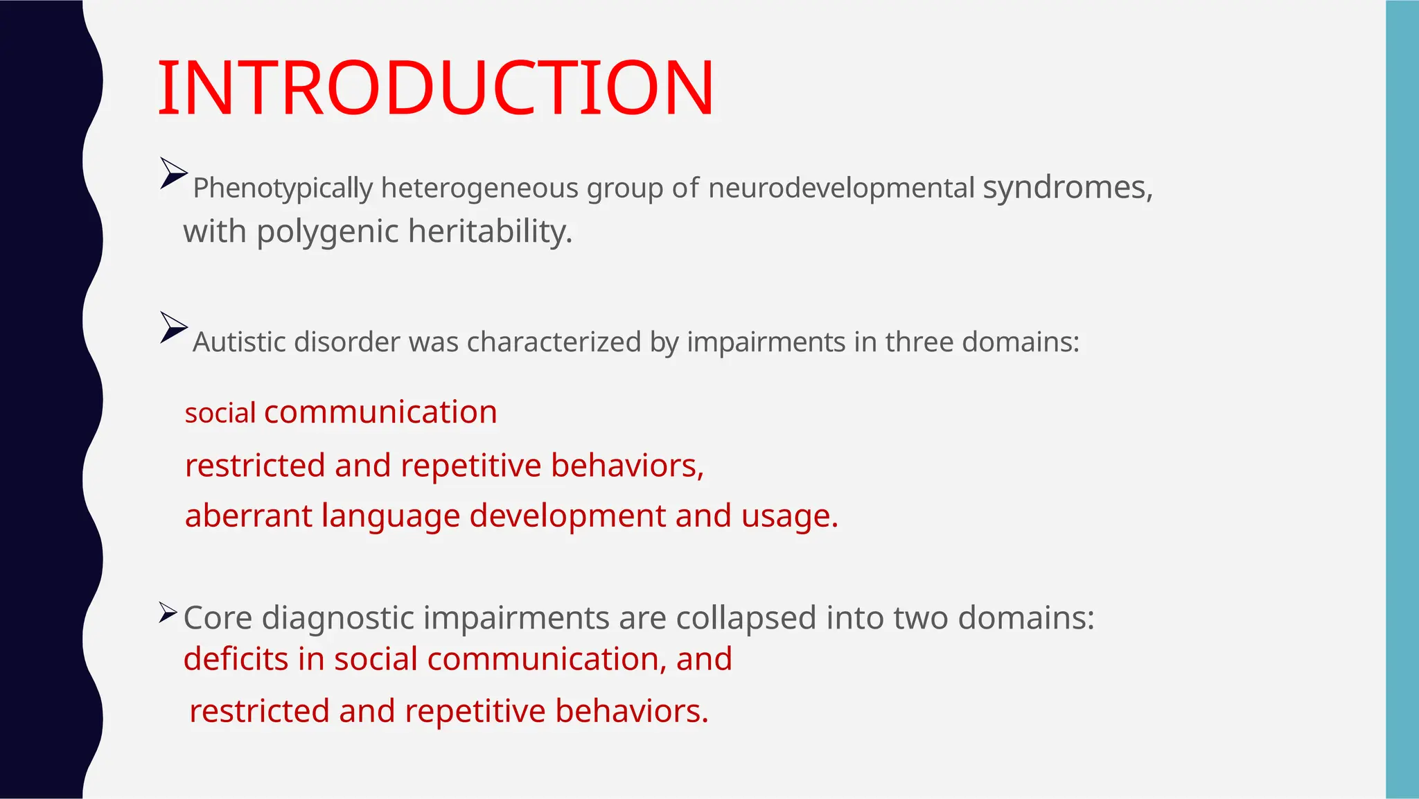 Autism spectrum disorders and other neurodevelopmental disorders | PPTX