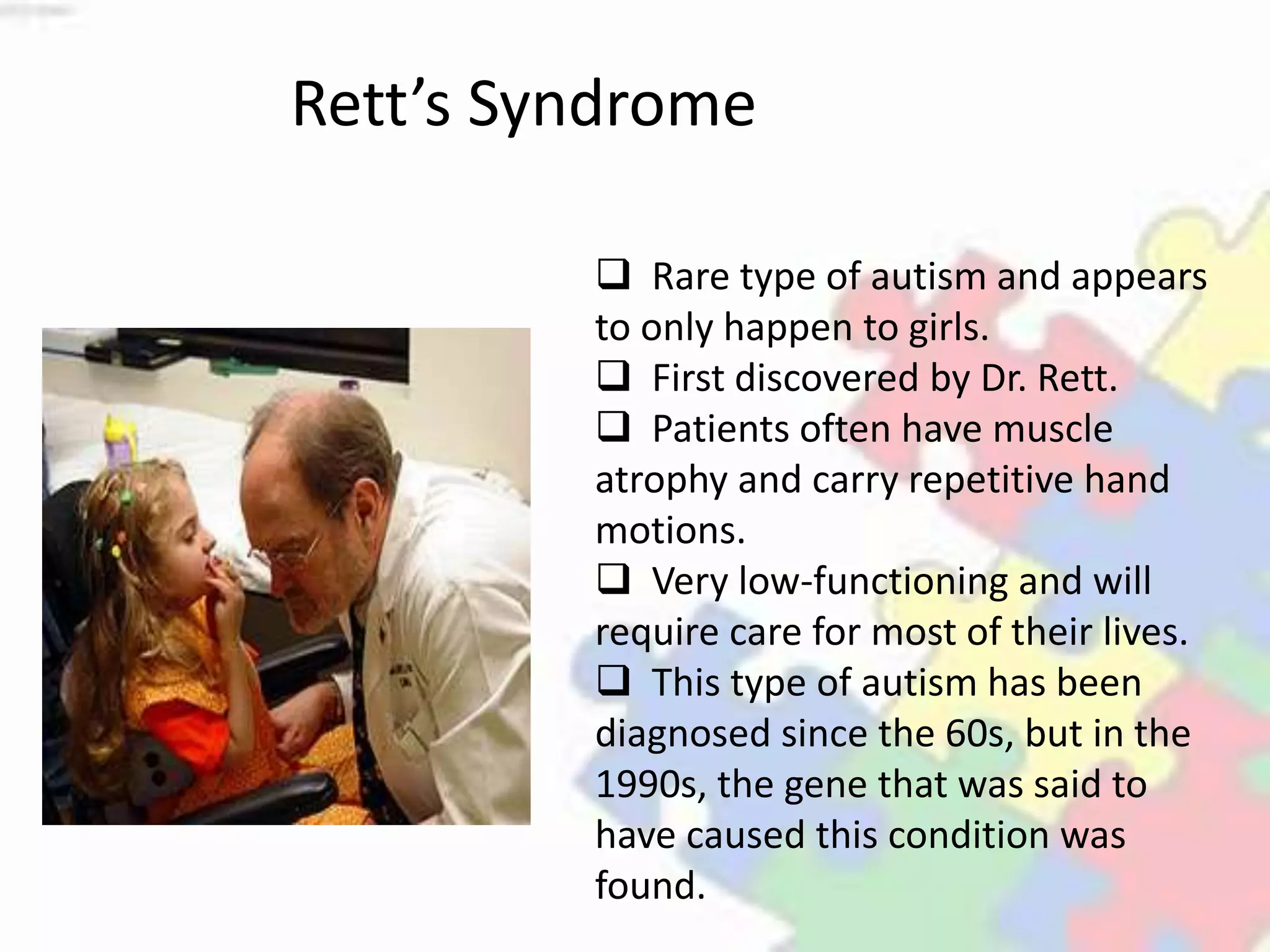 Autistic spectrum disorder | PPSX