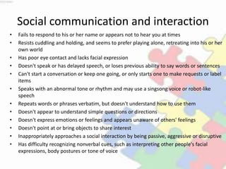 Autistic spectrum disorder | PPSX