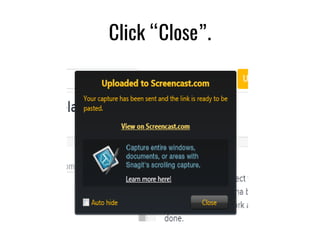 [Tutorial ] How to use Jing to Record and Share your Computer Screen | PDF
