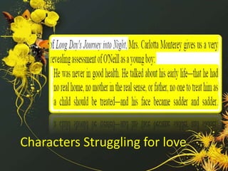 Characters Struggling for love 
 