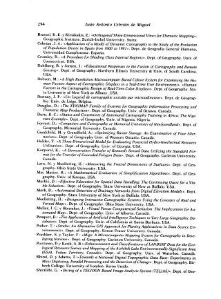 Resumen de Auto-Carto Sexto Congreso Internacional de Cartografía Automática, 1984