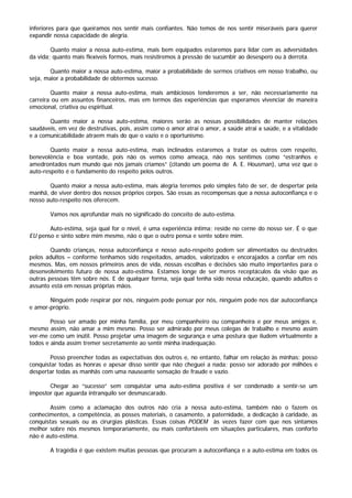 Auto Estima   Como Aprender A Gostar De Si Mesmo [Nathaniel Branden]
