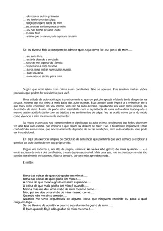 Auto Estima   Como Aprender A Gostar De Si Mesmo [Nathaniel Branden]